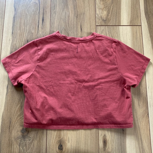 Fitjeans Red Cropped T-Shirt XS - Picture 5 of 8